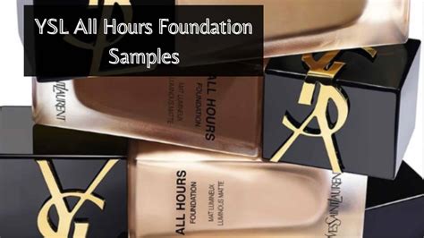 ysl all hours foundation sample uk